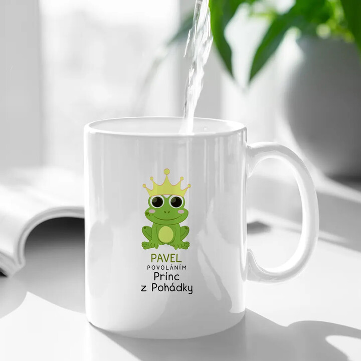 Povoláním princ z pohádky (Jméno) - hrnek s potiskem