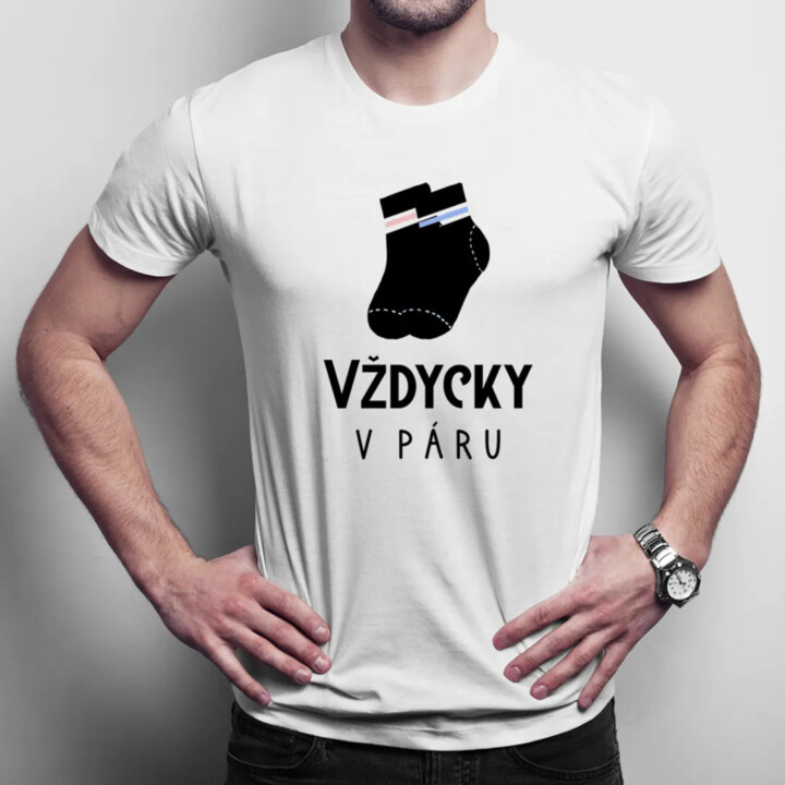 Vždycky v páru - pánské tričko s potiskem