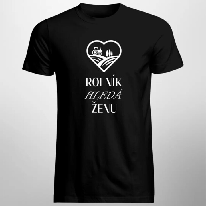 Rolník hledá ženu - pánské tričko s potiskem