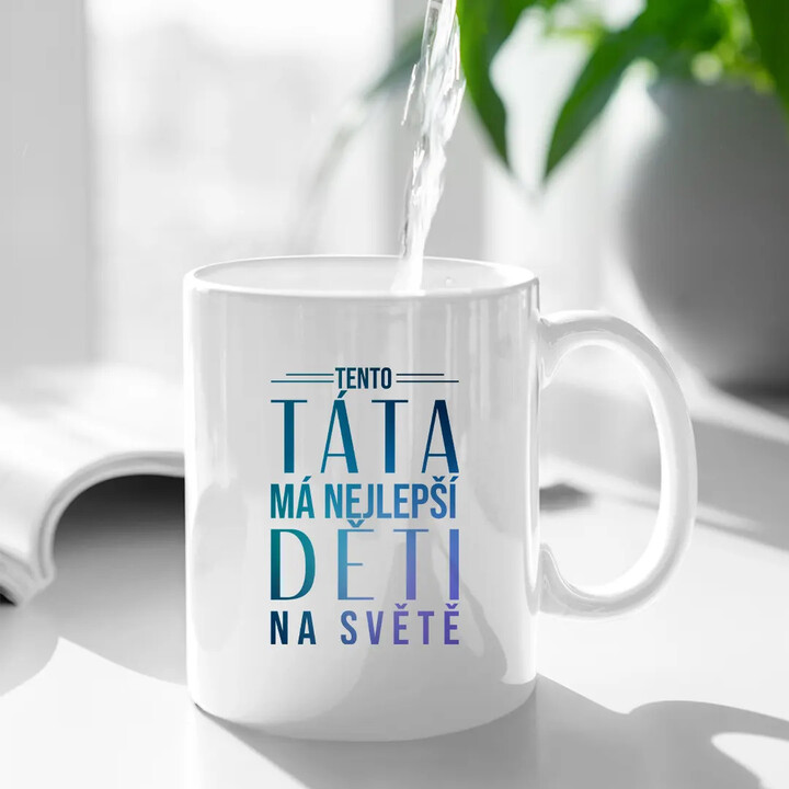 Tento táta má nejlepší děti na světě - hrnek s potiskem