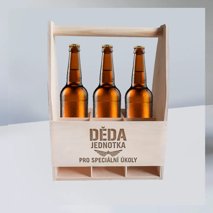 Děda - jednotka pro speciální úkoly - přepravka s gravírováním