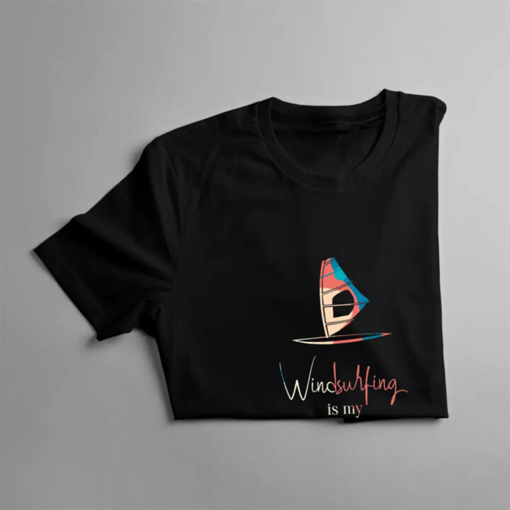 Windsurfing is my break from reality - dámské tričko s potiskem
