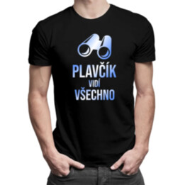 Plavčík vidí všechno - pánské tričko s potiskem