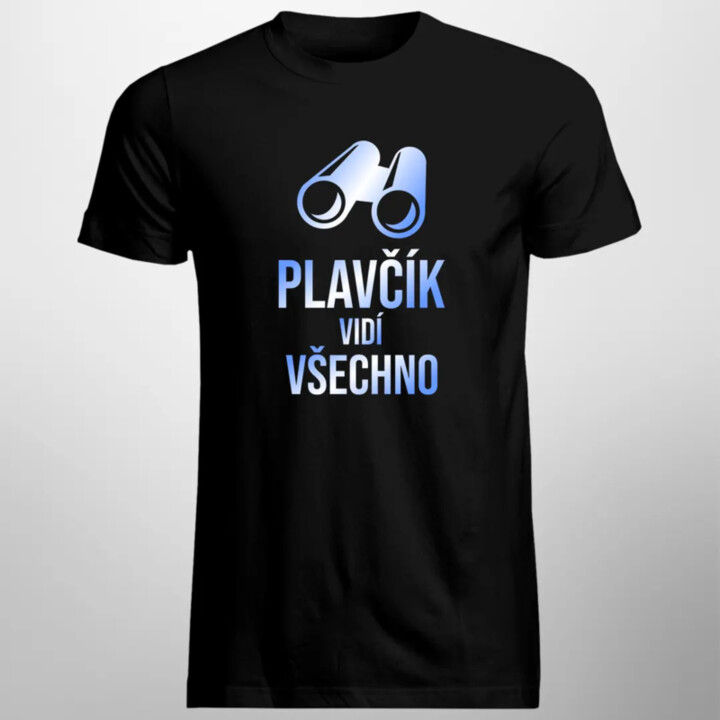 Plavčík vidí všechno - pánské tričko s potiskem