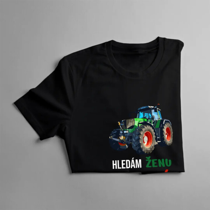 Hledám ženu, mám velké vybavení - pánské tričko s potiskem