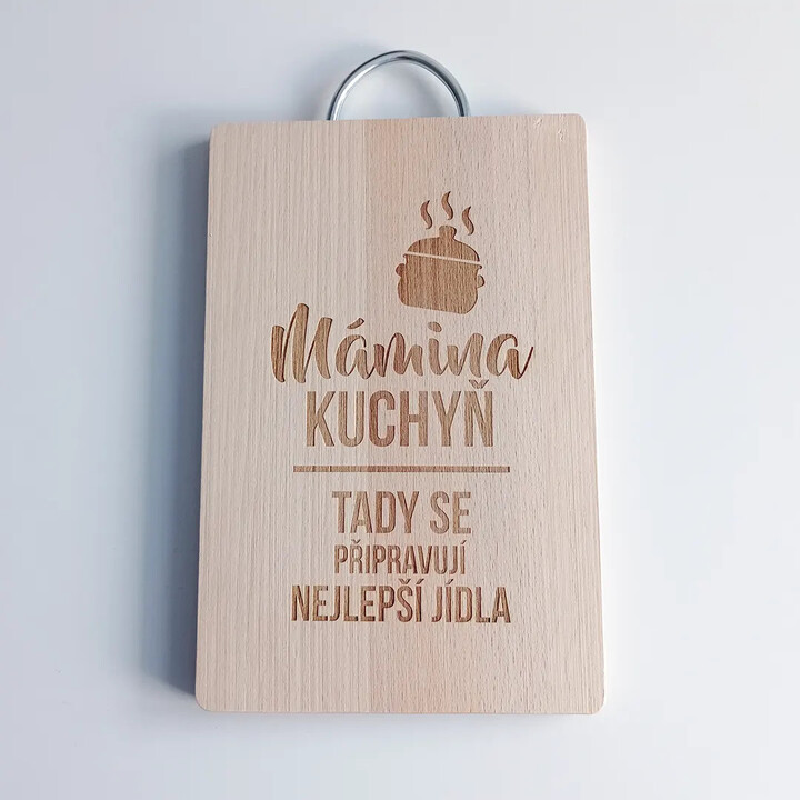 Dárková sada pro maminku - zástěra + prkénko + stěrka