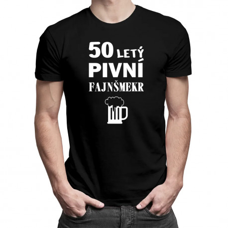 50letý pivní fajnšmekr - pánské tričko s potiskem