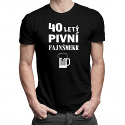 40letý pivní fajnšmekr - pánské tričko s potiskem