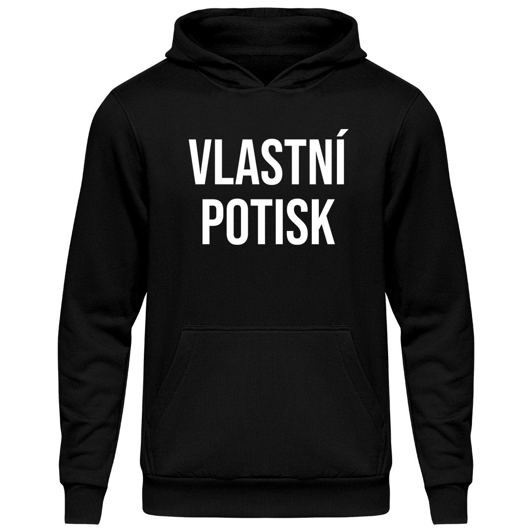 Pánská mikina s kapucí s vlastním potiskem