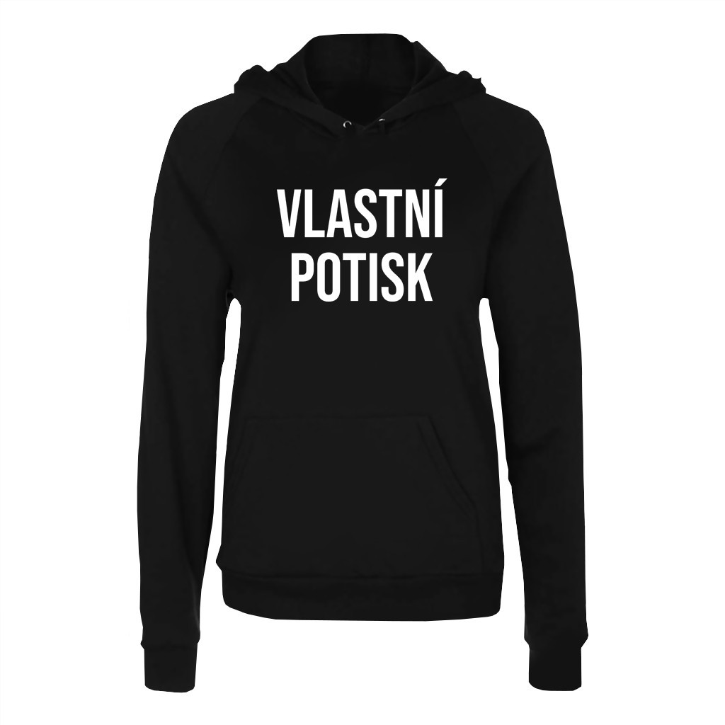 Dámská mikina s kapucí s vlastním potiskem