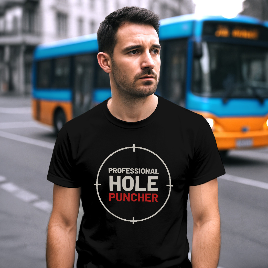 Professional hole puncher - pánské tričko pro střelce