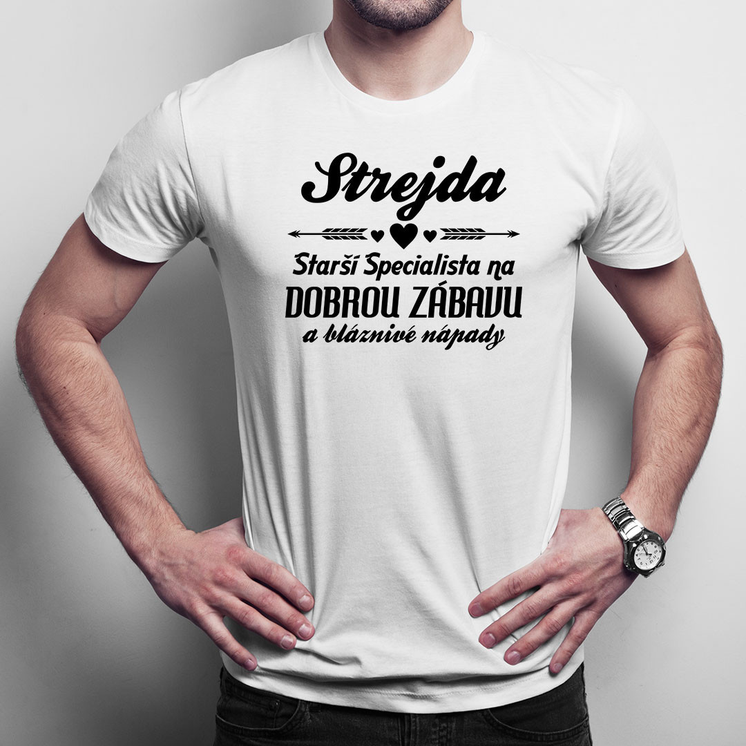 Strejda - starší specialista - pánské tričko s potiskem