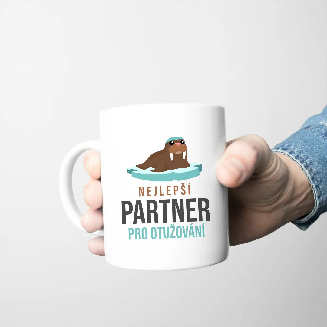 Nejlepší partner pro otužování - hrnek s potiskem