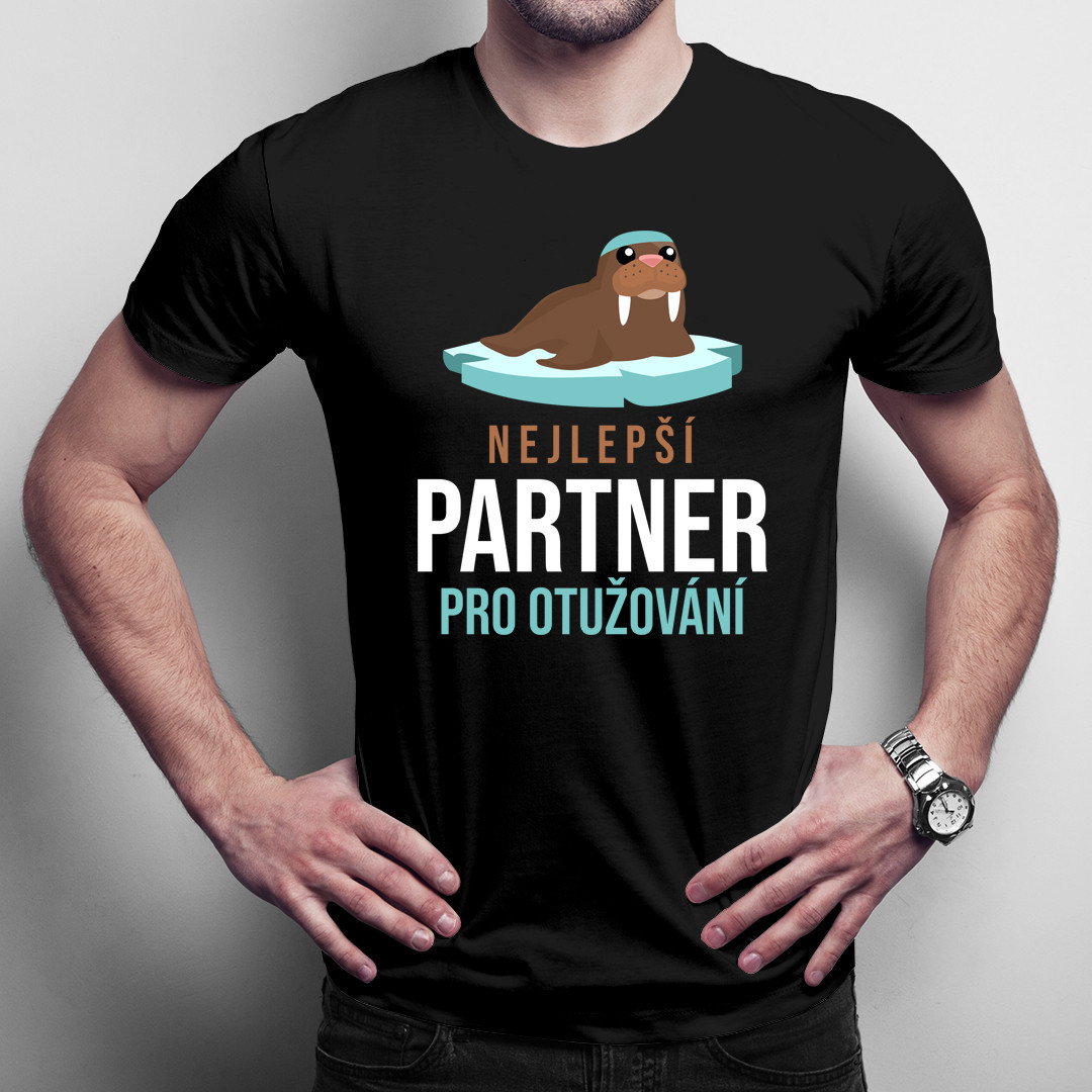 Nejlepší partner pro otužování - pánské tričko s potiskem