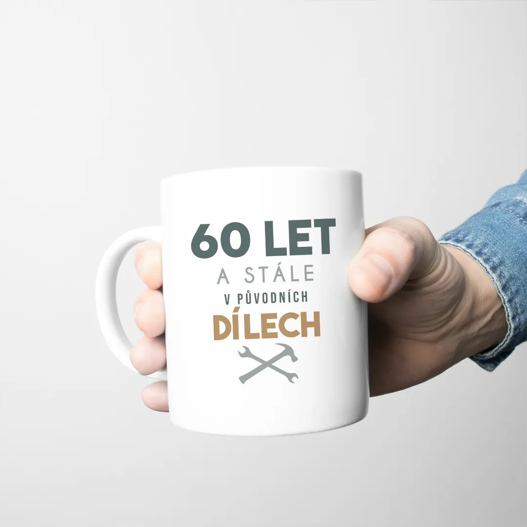 60 let a stále v původních dílech - hrnek s potiskem
