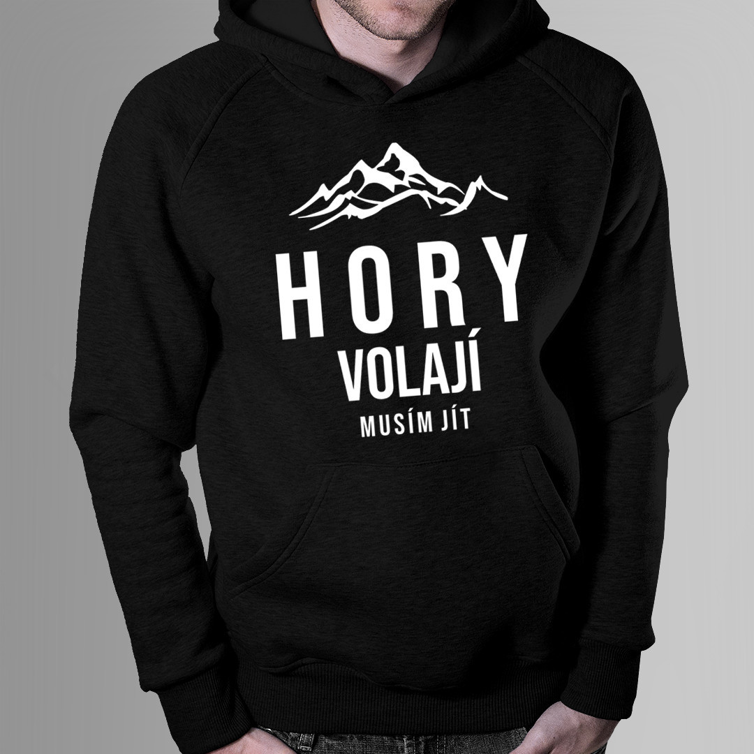 Hory volají - musím jít - pánská mikina